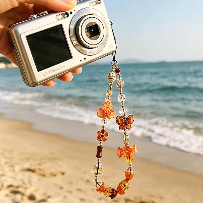 Cute Beaded Camera Wrist Strap for Phone, Digital Camera Charm Lanyard - Image 5