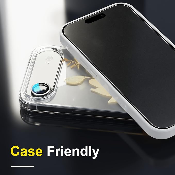 YWXTW 2 Pack for iPhone Air Matte Screen Protector 6.5 Inch + 1 Set Camera Lens - Image 6