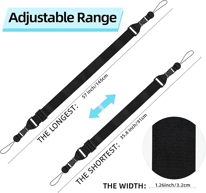 Adjustable Shoulder Strap:Comfortable iPad Strap Nylon Neck Lanyard - Image 2