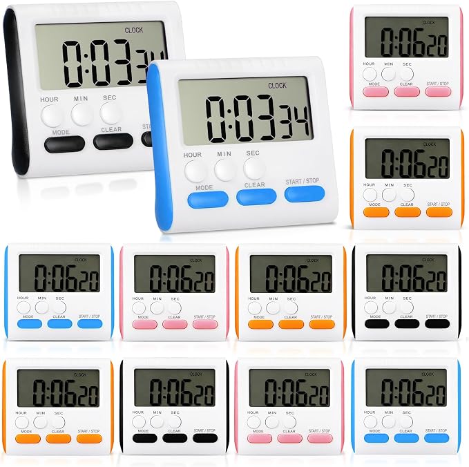 Mudder 12 Pack Digital Kitchen Timer by Mudder