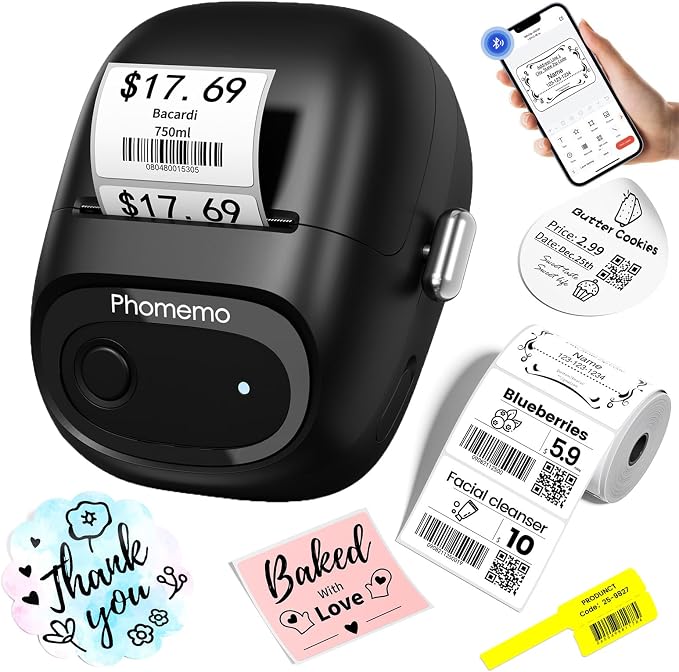 Phomemo Label Maker, M160 Bluetooth Address Label Printer by Phomemo