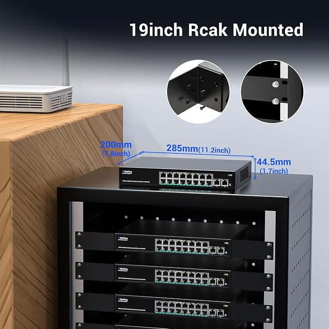 18-Port 10Gb Unmanaged PoE Ethernet Switch - Image 7