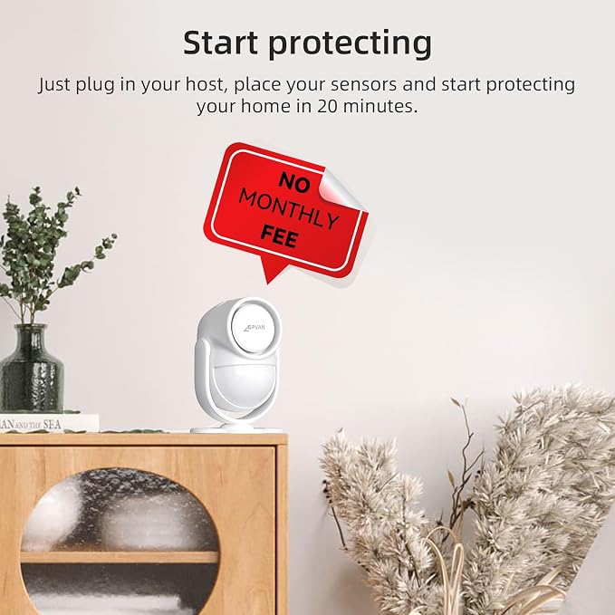 CPVAN Home Alarm System with PIR Motion Sensor, WiFi Wireless DIY Smart - Image 4