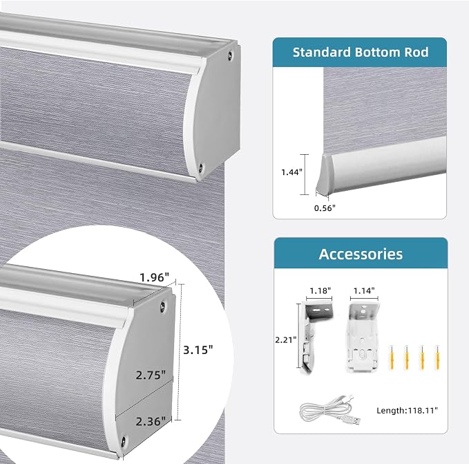 SmartWings Motorized Light Filtering Blinds Work - Image 7