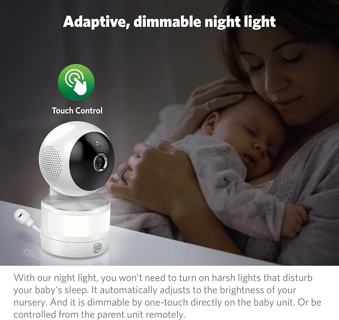 LeapFrog LF915HD Baby Monitor, 5” 720p Screen, 360° Pan & Tilt - Image 8