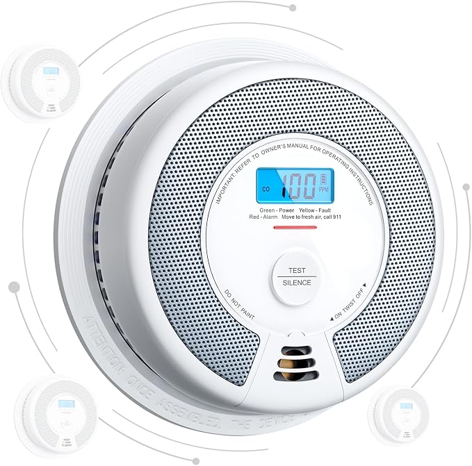 X-Sense Wireless Combination Smoke and Carbon Monoxide Detector, 10-Year by X-Sense