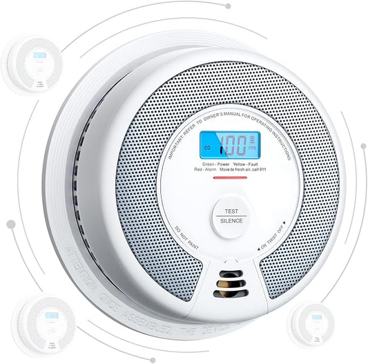 X-Sense Wireless Combination Smoke and Carbon Monoxide Detector, 10-Year by X-Sense