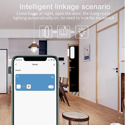 WiFi Door and Window Sensor, Smart Home Security Alert System, 2.4G Wireless - Image 3