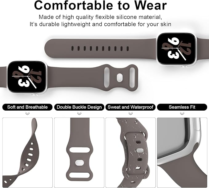 Sport Band Compatible with Apple Watch 38mm 40mm 41mm 42mm 44mm 45mm 46mm 49mm - Image 3