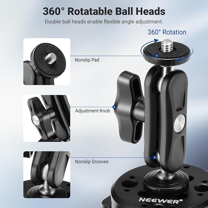 NEEWER 6"/15.2cm Camera Suction Cup Mount - Image 7