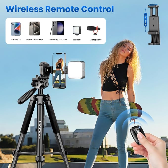 Tripod for Camera, Professional Heavy Duty Compact Camera Stand for Phone - Image 5