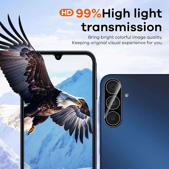 4+4 Pack for Samsung Galaxy A15 5G Screen Protector & Phone Camera Lens - Image 6