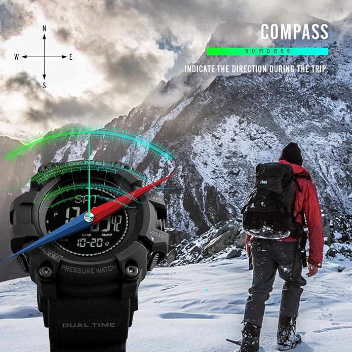 SKMEI Compass Watch Army, Digital Outdoor Sports Watch - Image 2