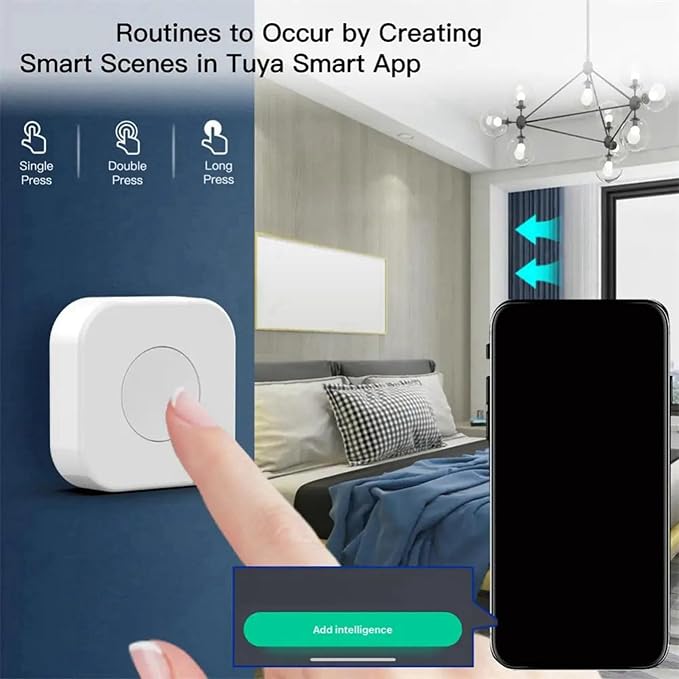 4X Tuya Zigbee Button Smart Scene Switch Intelligent Linkage Wireless Switch - Image 2