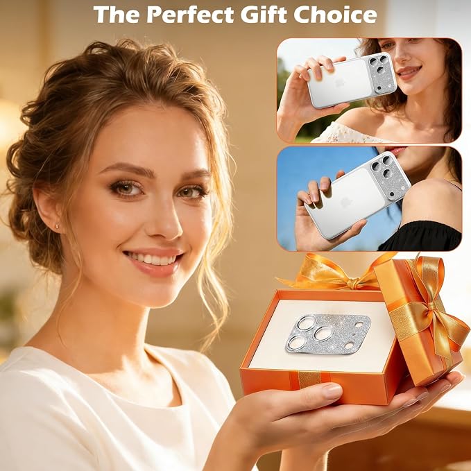 imluckies Compatible with iPhone 17 Pro Camera Lens Protector Bling, Ultra HD - Image 7