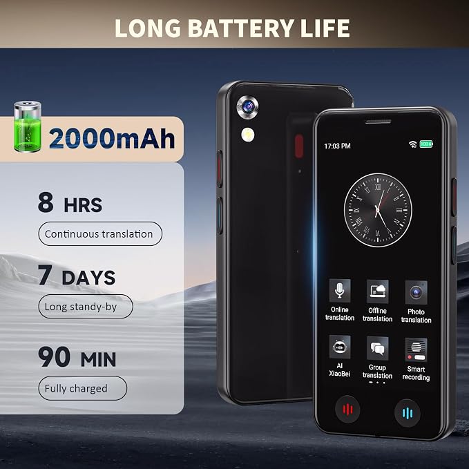Language Translator Device No WiFi Needed, Instant Pocket AI Translator - Image 7