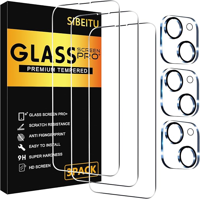 SIBEITU 3 Pack Screen Protector by SIBEITU