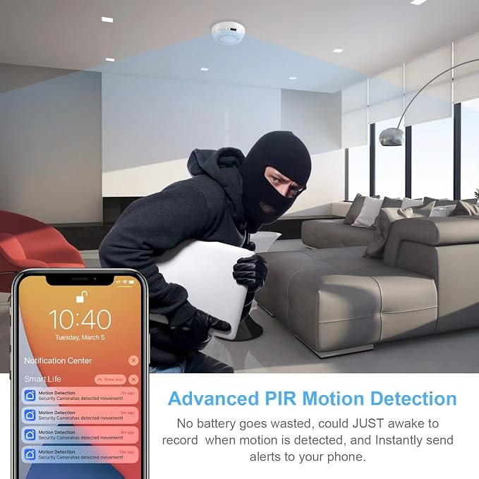 Hidden Camera Smoke Detector Wireless WiFi - Image 2