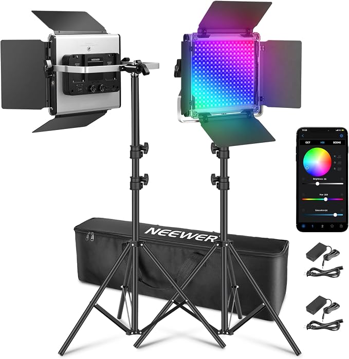 NEEWER Upgraded 660 PRO II RGB LED Video Light by Neewer