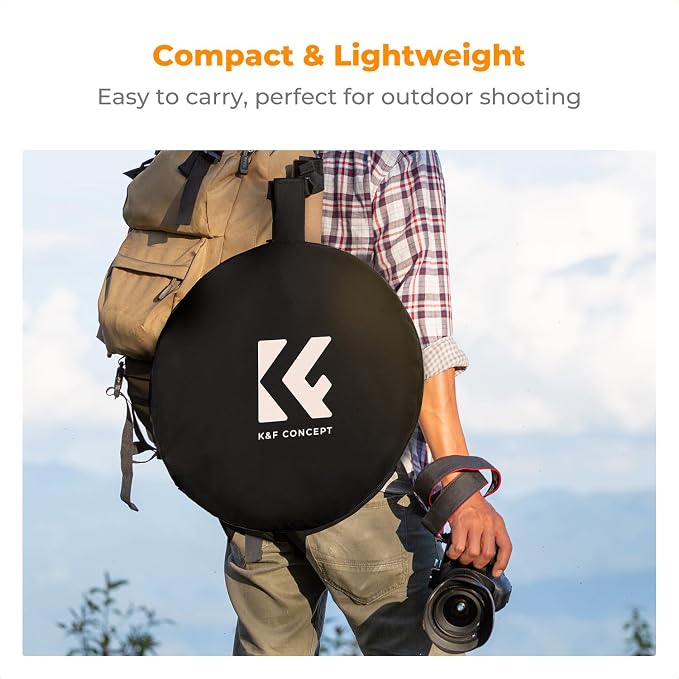 K&F CONCEPT 40" x60” 5-in-1 Oval Foldable Reflector - Image 6