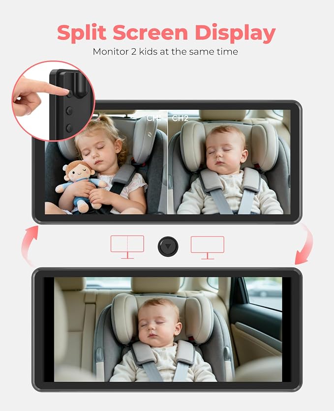 LUCKVIEW BM5PRO 7.2" 1080P HD Baby Car Camera - Image 2
