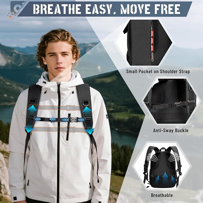 RAINSMORE Camera Backpack Hard Shell - Image 5