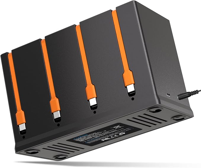 JYJZPB 4-Slot Battery Charging Station Compatible by JYJZPB