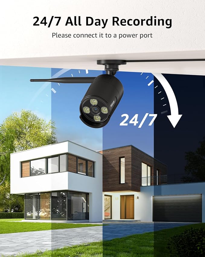 ANNKE 2-Pack Add-on Security Camera System, 5MP Outdoor Wireless Bullet Cameras - Image 3
