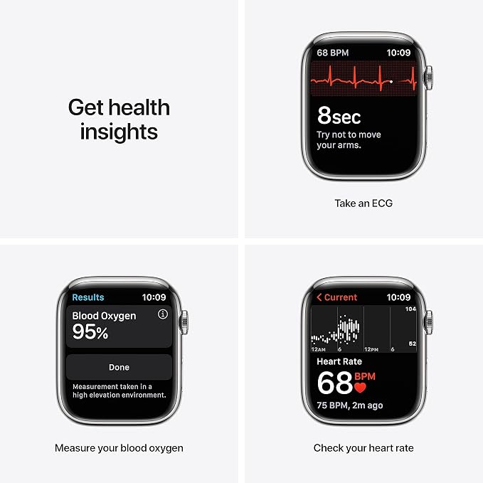 Apple Watch Series 7 Silver Stainless Steel Case - Image 3