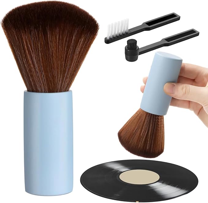 Ziliny 3 Pcs Vinyl Record Cleaning Brush Wooden Anti Static Dust Record Vinyl by Ziliny