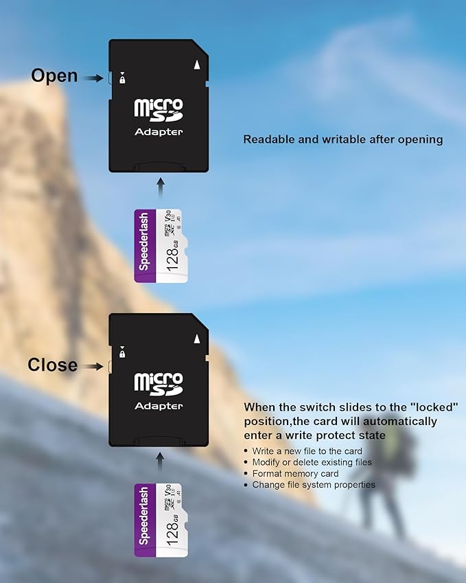 Micro SDXC Memory Card 128GB 5 Pack, Speederlash Camera Plus TF Card - Image 5