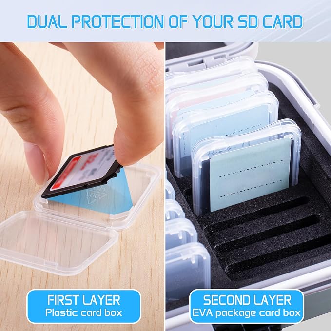 36-Slot Gray Memory Card Case - Image 3