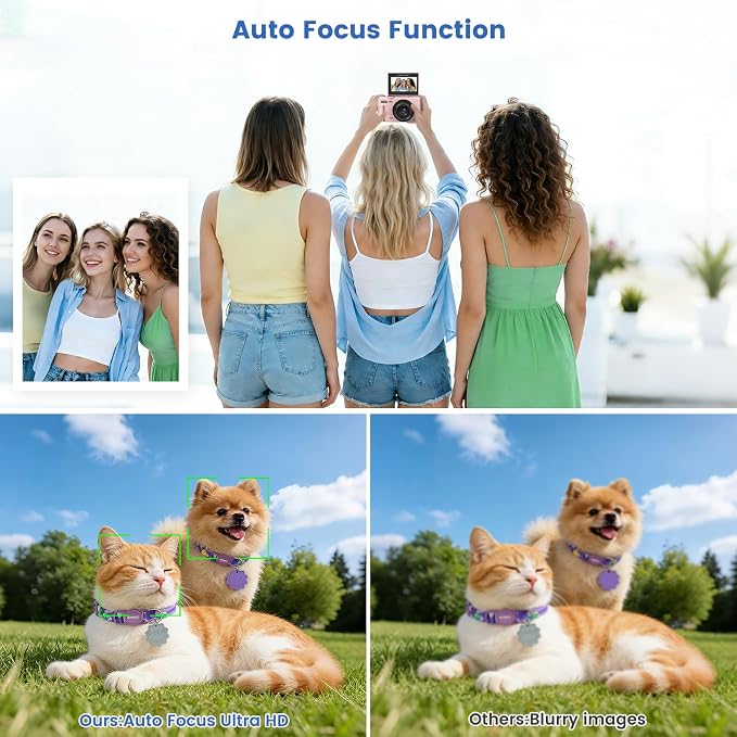 4K Digital Camera for Photography, 64MP HD WiFi Vlogging Camera for YouTube - Image 2