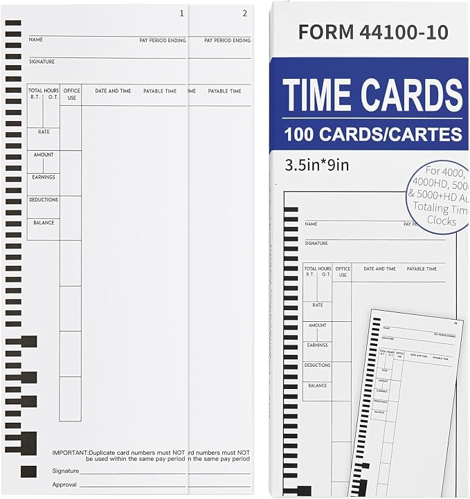 44100-10 Employee Time Cards, – Compatible by Unknown