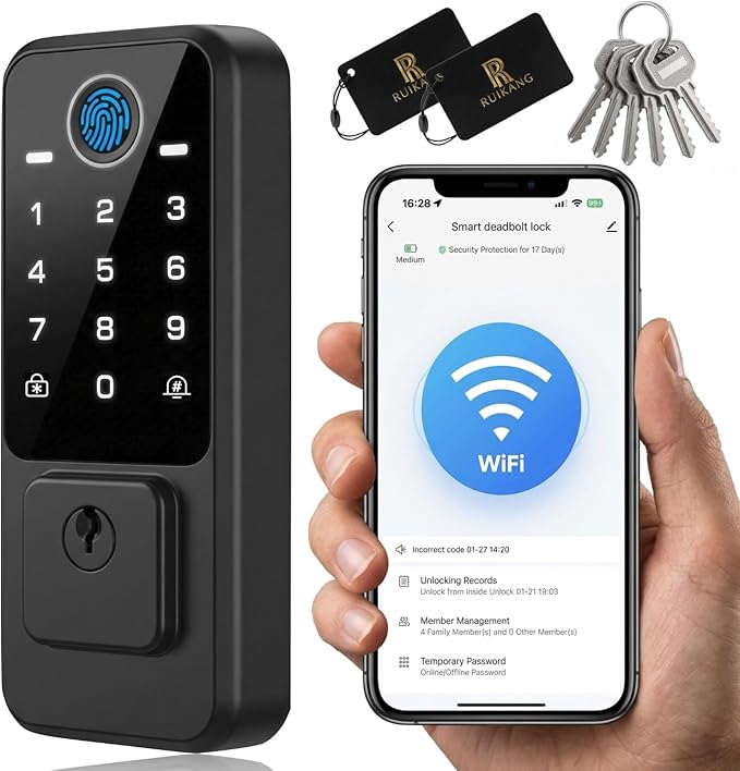 WiFi Smart Door Lock by RUIKANGPOWER