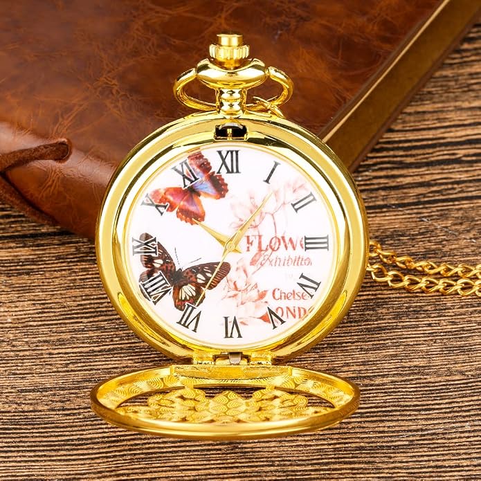 Men's Pocket Watch, Arabic Digital Dial Pocket Watches - Image 4