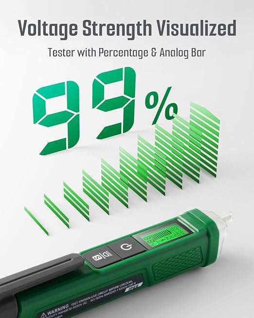 TESMEN Voltage Tester, TN-213 Non-Contact Voltage Detector, Electrical Tester - Image 3