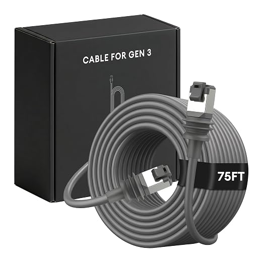Molltto 75FT Starlink Gen 3 Cable, Starlink Mini Ethernet Cable | Outdoor Cat6 by Unknown