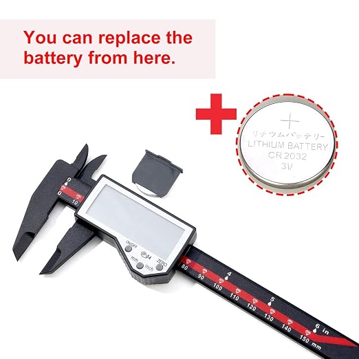 Digital Caliper, 0-6" Electronic Caliper Auto - Image 2
