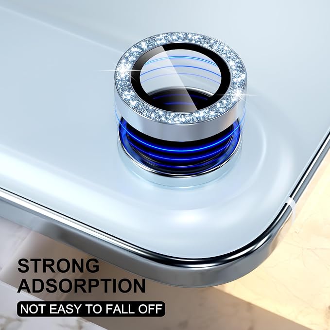 Choiche Compatible for iPhone 17 Air Camera Lens Protector Bling, 9H Tempered - Image 5