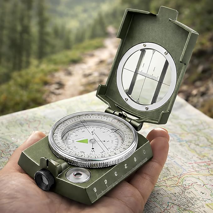 Military Lensatic Compass, Hiking Compass - Image 3