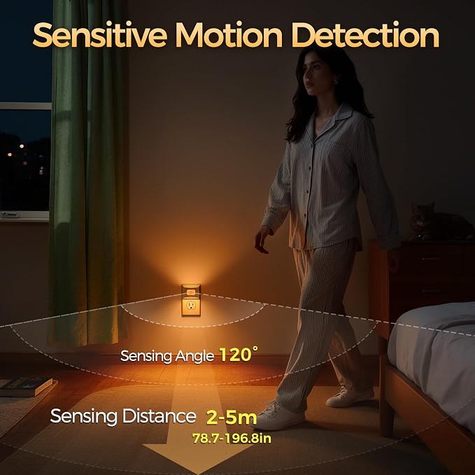 DORESshop LED Night Light, Night Lights Plug into Wall, Dimmable Plug in Night - Image 4