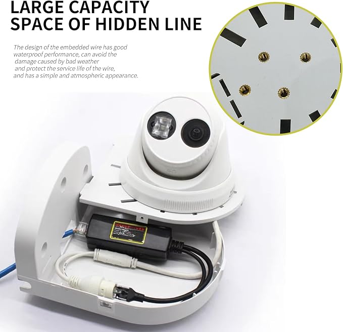 Indoor Outdoor Camera Bracket ABS Plastic Wall Mount L-Shaped Bracket - Image 5