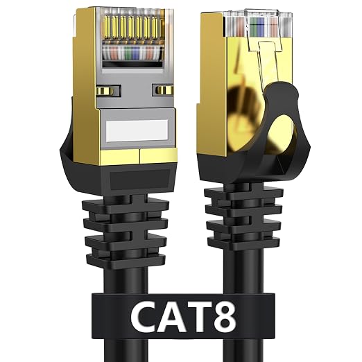 Dacrown Cat 8 Ethernet Cable 3 ft Shielded, Indoor&Outdoor, Heavy Duty High by Dacrown