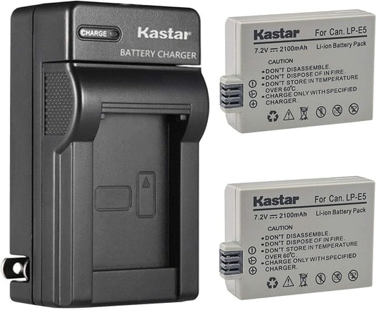 Kastar 2-Pack Battery and AC Wall Charger Replacement by Kastar