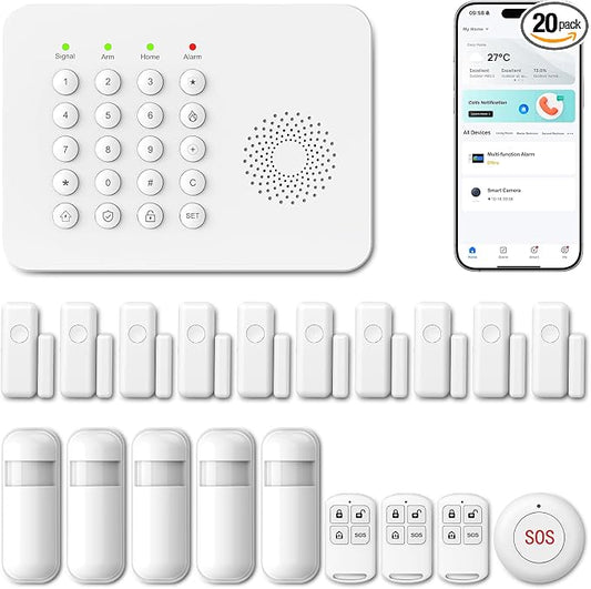 2026 Alarm System for Home Security, 20 Piece DIY Home Alarm System by PGST