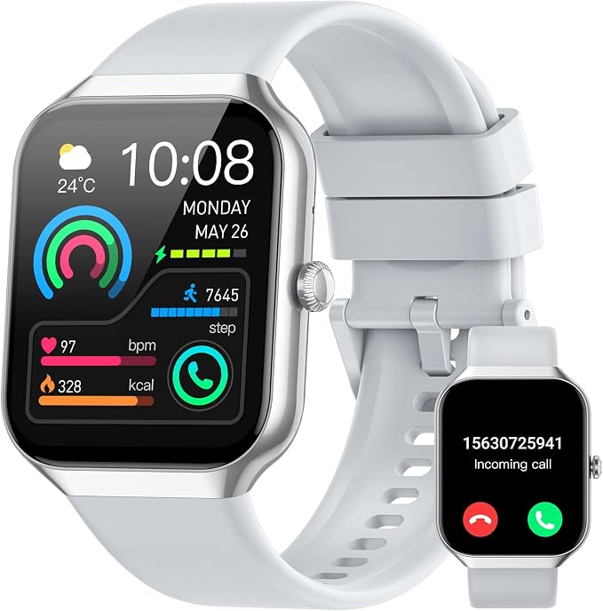 Smart Watch for Men Women, 1.96" HD Smartwatch by Jugeman