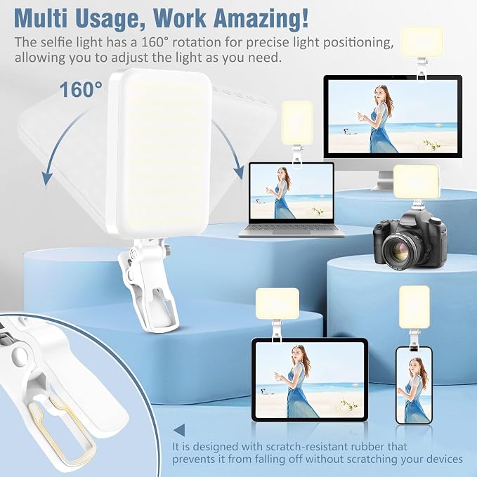 ALTSON 60 LED Portable Selfie Light Video Conference Lighting - Image 2