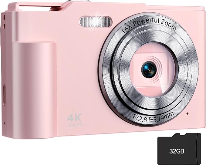 Digital Camera, FHD 4K Digital Point and Shoot Camera by Unknown