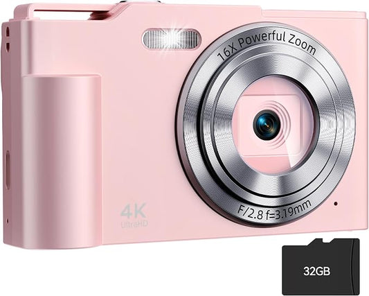 Digital Camera, FHD 4K Digital Point and Shoot Camera by Unknown